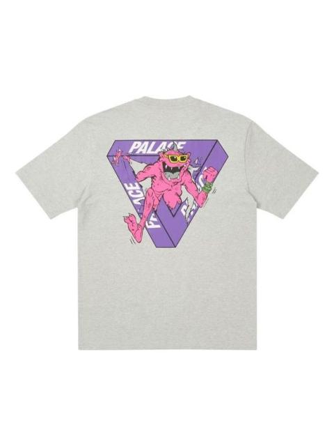 PALACE PALACE x M-Zone Crossover Small Tri-Ferg Pattern Cartoon Short Sleeve Unisex Gray P20TS088