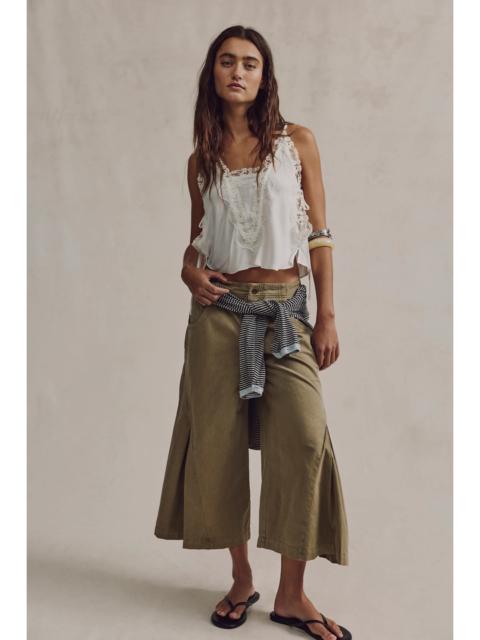 FREE PEOPLE Two Step Crop Chino Pants