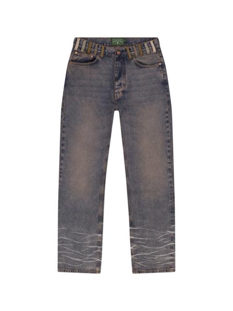 DENIM TEARS Destroyed Denim Jeans "Light Indigo" DT1030