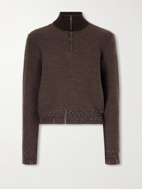 Maison Margiela Distressed Wool-blend Sweater