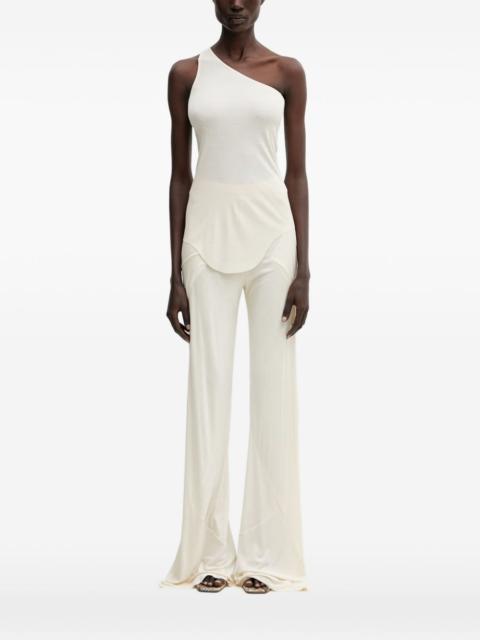 Rick Owens Lilies one-shoulder curved-hem T-shirt
