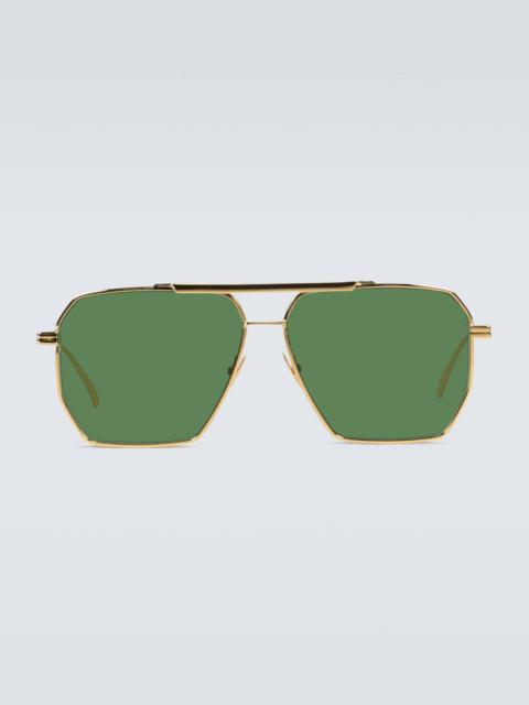 Bottega Veneta Metal-frame sunglasses