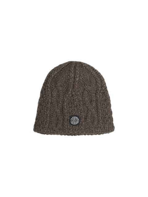 Stussy Cable Knit Skullcap Beanie 'Brown'