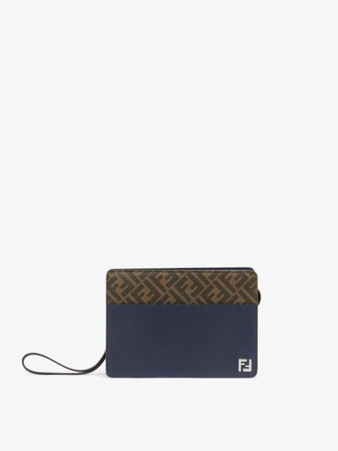 FENDI Squared FF Standing Clutch