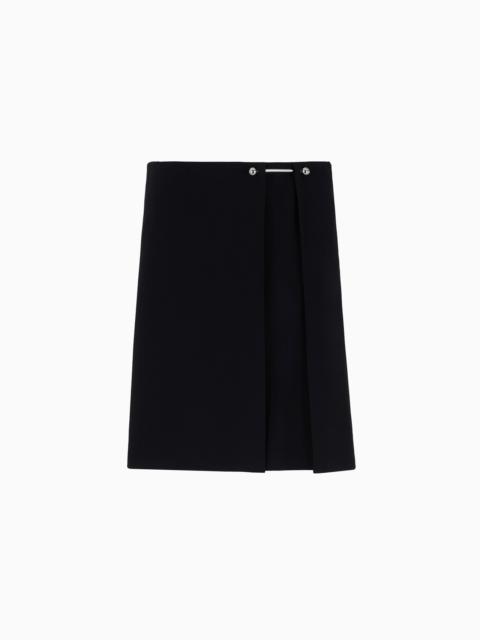 EMPORIO ARMANI Envers satin skirt with a piercing-style closure