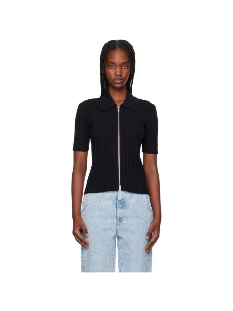 mfpen Black Zip Up Polo