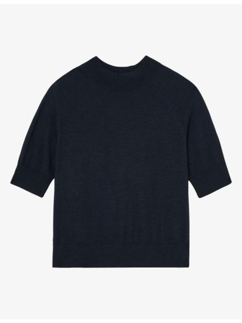 REISS Funnel-Neck Wool Jumper