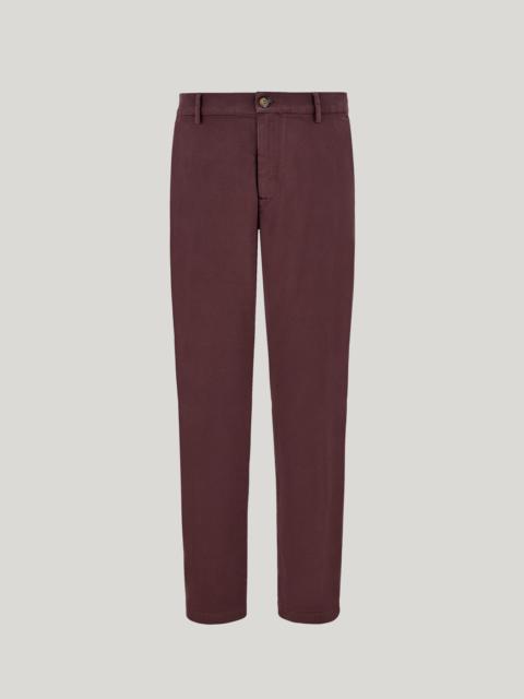 Canali EGGPLANT COMFORT COTTON GABARDINE CHINOS