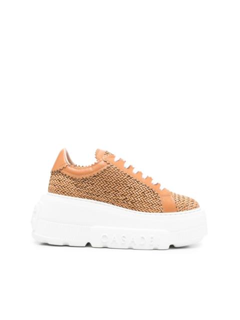 CASADEI Nexus Hanoi woven platform sneakers
