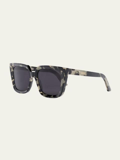 Beveled Square Acetate Sunglasses