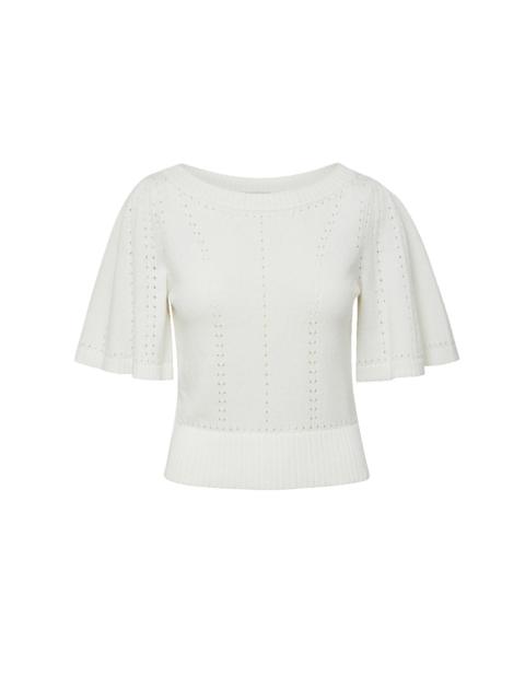 VERONICA BEARD RHENNAN POINTELLE KNIT TOP