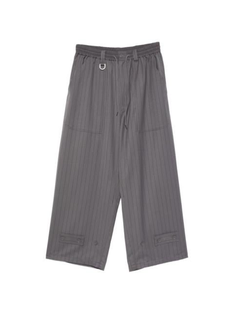 Y-3 pinstripe-pattern trousers