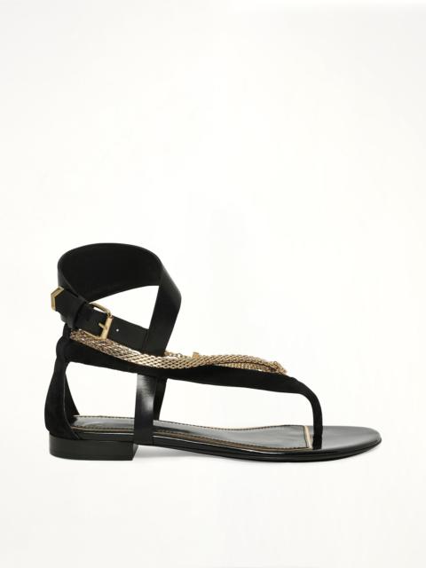 Lanvin Flat Sandal in Black