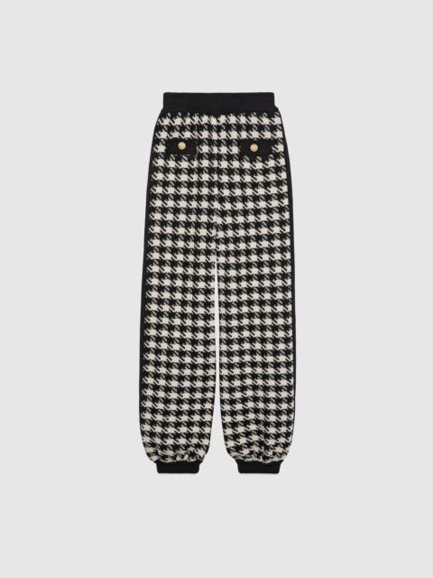 Gucci Houndstooth Wool Pant