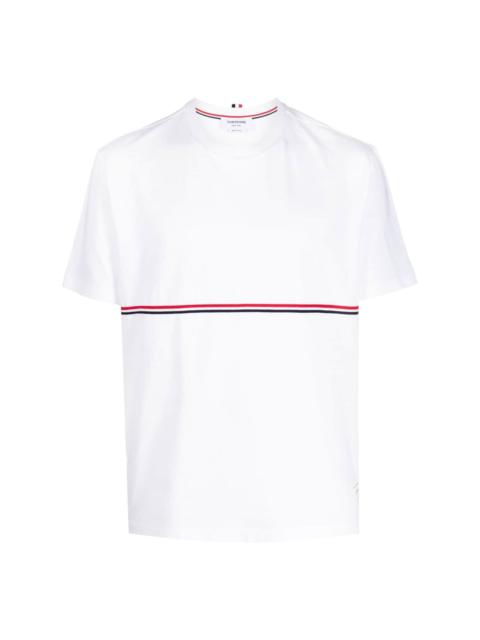 RWB-stripe crew-neck T-shirt