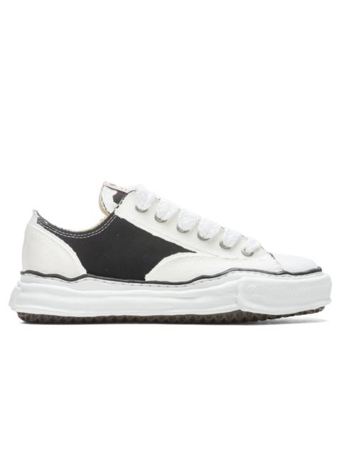 PETERSON LOW OG SOLE RUBBER PAINTED CANVAS SNEAKER - BLACK/WHITE