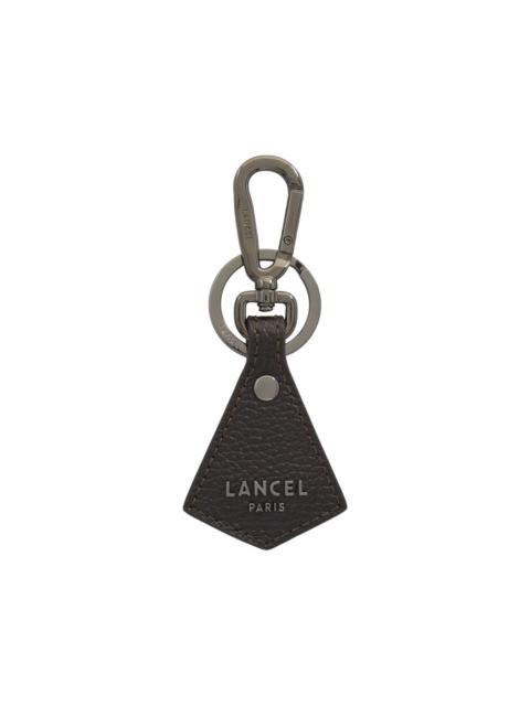 LANCEL Pyramid grained-leather keyring