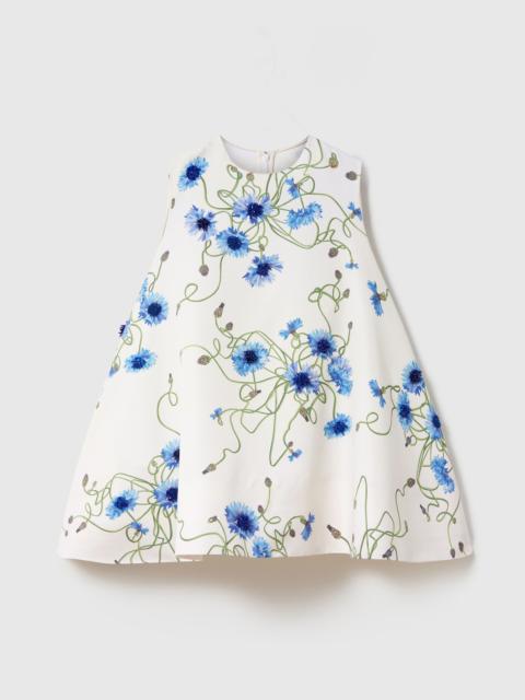 Stella McCartney Cornflower Embroidered A-Line Dress