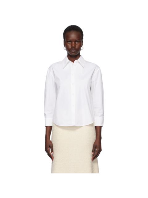 Jil Sander White Three-Quarter Sleeve Shirt