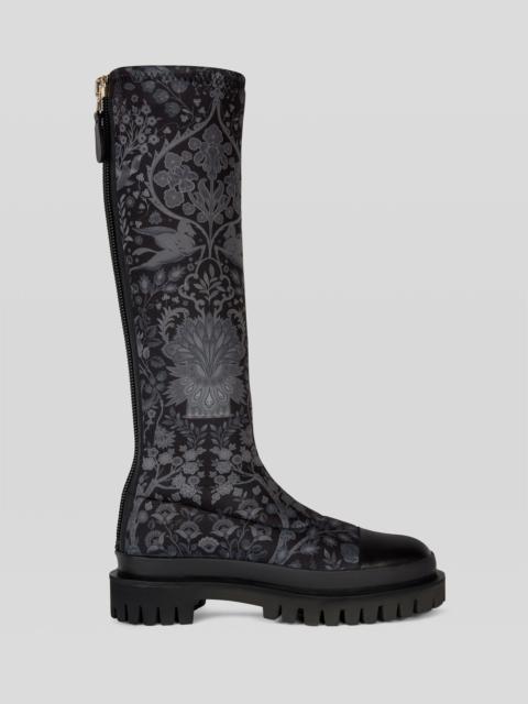 Etro BOOTS WITH TON-SUR-TON PRINT