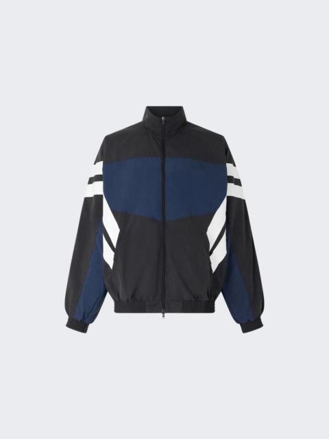 VETEMENTS Taped Tracksuit Jacket Black And Blue