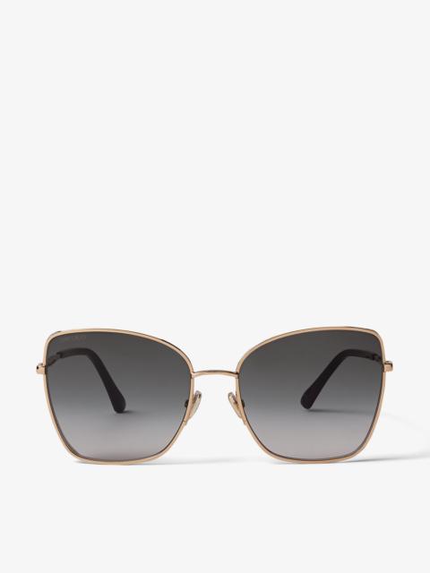 Alexis
Rose Gold Square-Frame Sunglasses with Glitter