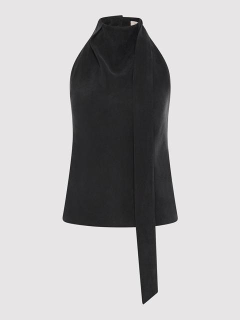 ST. AGNI Bias Scarf Top - Black