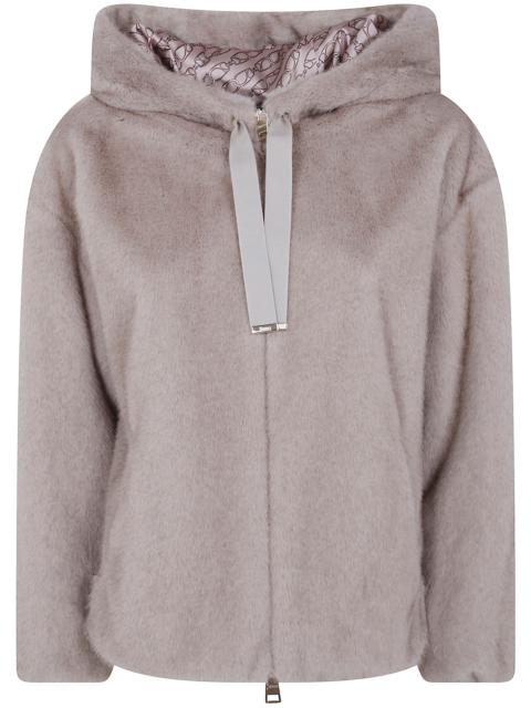 Herno Jacket Soft Faux Fur "Bomber"