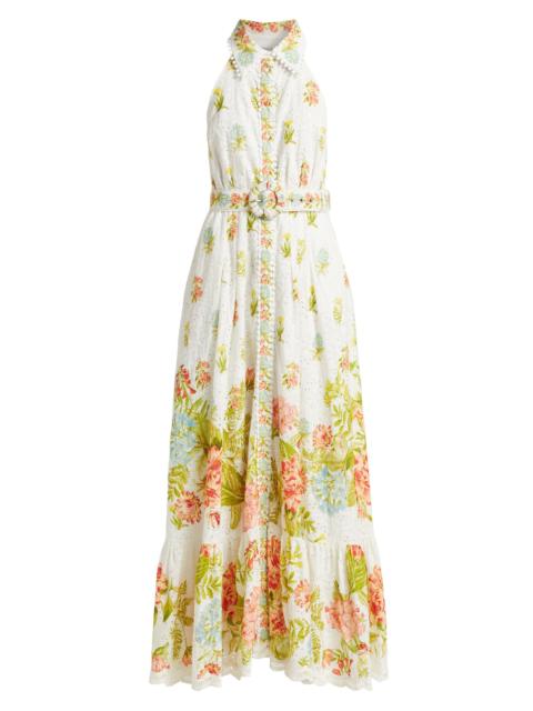 HEMANT & NANDITA Women's Dhun Floral Maxi Shirtdress