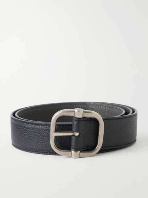 Loewe 3.5cm Reversible Full-Grain Leather Belt Black