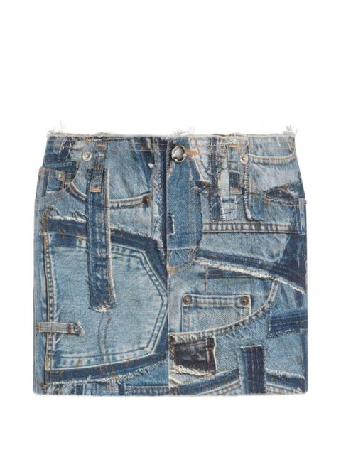 Roberto Cavalli Patchwork Capsule Collection mini skirt