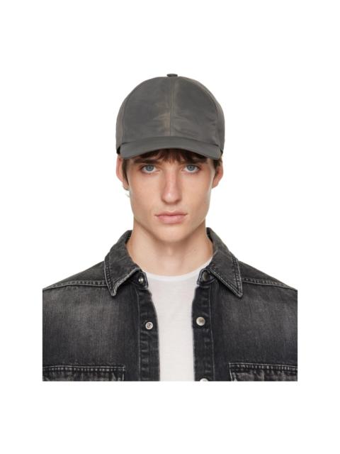 Rick Owens DRKSHDW Gray Tower Washed Bomber Baseball Cap