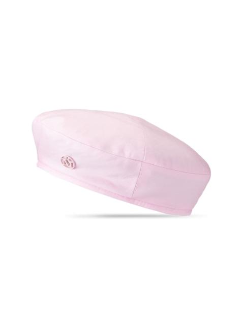 MAISON MICHEL New Billy logo-plaque beret