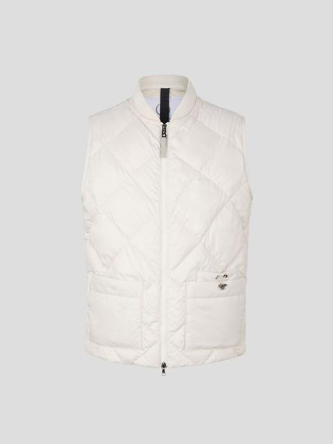 BOGNER Rocco Down waistcoat in Off-white