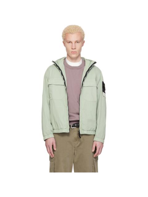 Stone Island Green 4100077 Stretch Organic Cotton Twill Jacket