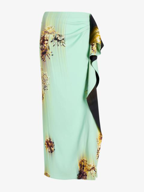 Cella Skirt in Double Printed Viscose Cady