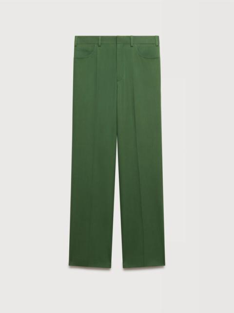Marni GREEN BATAVIA WOOL PANTS