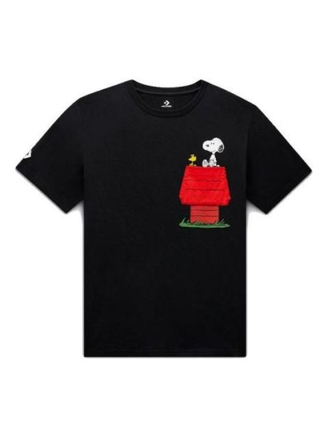 Converse x Peanuts Pocket T-Shirt 'Black' 10024374-A01