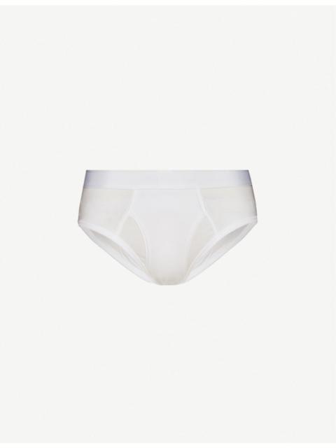 Sunspel Superfine branded-waistband cotton-jersey briefs