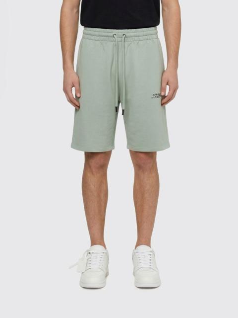 Off-White Jogging Shorts In Stretch Cotton