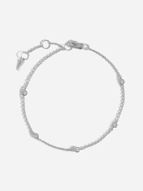 MISSOMA 14ct White Gold Fine Floating Diamond Bracelet