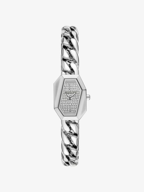 MICHAEL KORS Petite Suri Pavé Silver-Tone Watch