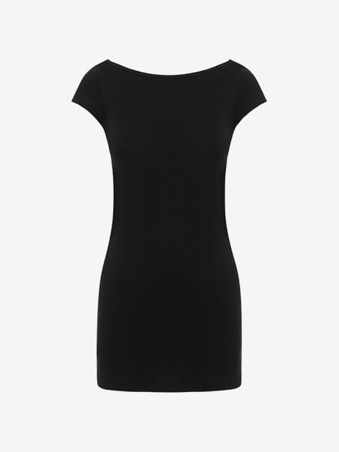 MATTEAU Matteau Low Back Mini Tee Dress - Black