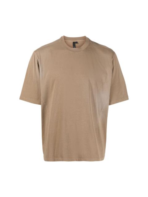 panelled short-sleeved T-shirt