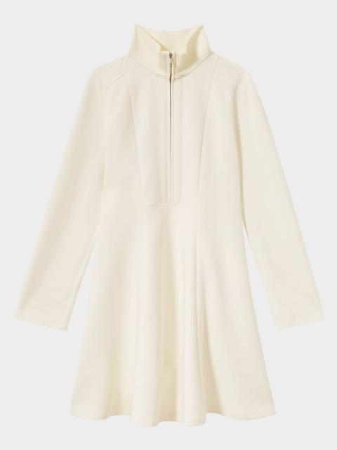 REISS Krysta Turtleneck Interlock Jersey Mini Dress