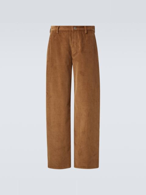 Loewe Cotton corduroy wide-leg pants