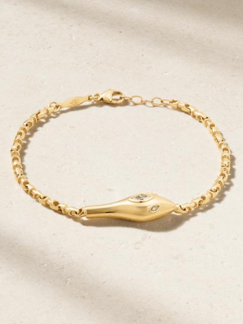 JACQUIE AICHE 14-karat Gold Diamond Bracelet