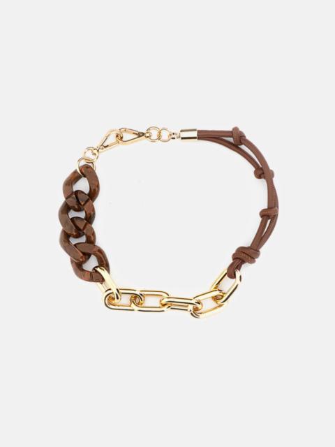 Plan C Necklace with mixed chains and cord