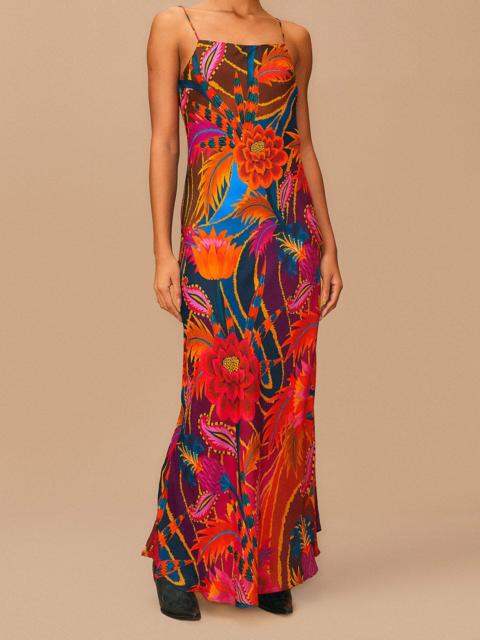FARM RIO Vintage Wave Multicolor Lenzing™ Ecovero™ Viscose Maxi Dress