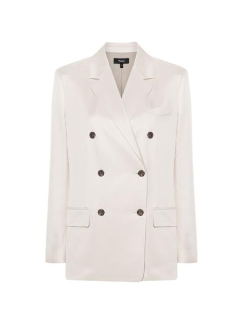 notched-lapels double-breasted blazer